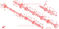 BOITE DE VITESSES pour Honda CBR 600 F2 SUPER SPORT de 1992