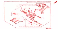 ETRIER DE FREIN ARRIERE pour Honda CBR 600 F2 SUPER SPORT de 1992