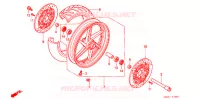 ROUE AVANT pour Honda CBR 600 F3 SUPER SPORT de 1998
