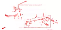 PEDALE pour Honda CBR 600 F HURRICANE de 1989