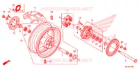 ROUE ARRIERE pour Honda CBR 600 RR RED de 2012