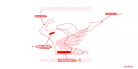T (1) pour Honda CBR 600 RR ABS RED de 2013