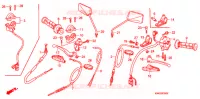 LEVIER DE GUIDON   CABLE   COMMODO pour Honda CG 125 FAN PARTIDA ELETRICA de 2009