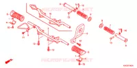 REPOSE PIED pour Honda CG 125 FAN PARTIDA ELETRICA de 2009