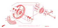 ROUE ARRIERE pour Honda CG 125 FAN PARTIDA ELETRICA de 2009
