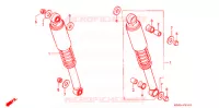 AMORTISSEUR ARRIERE (2) pour Honda CG 125 CARGO de 2001