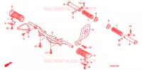REPOSE PIED (KS/ES/FAN) pour Honda CG 150 TITAN ARRANQUE ELÉCTRICO de 2010