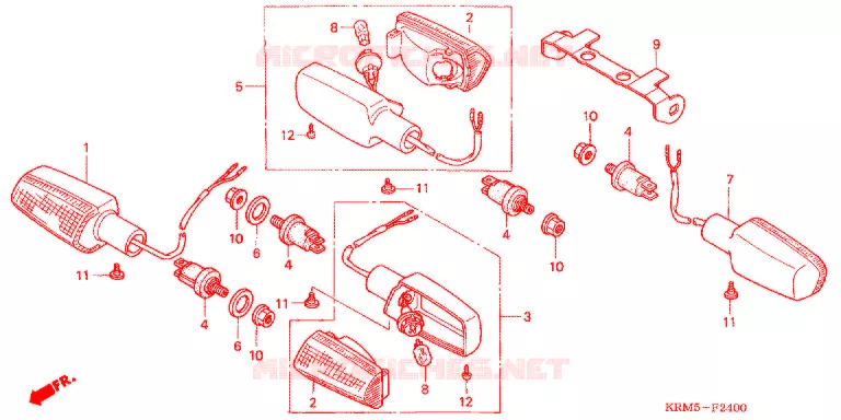 CLIGNOTANT Honda MOTO 150 CG 2004  CG150JC4