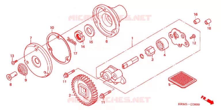 POMPE A HUILE Honda MOTO 150 CG 2004  CG150JC4