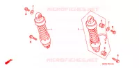 AMORTISSEUR ARRIERE pour Honda REBEL 250 2 TONE de 1999
