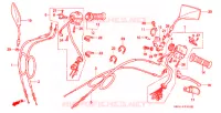 COMMODOS   POIGNEES pour Honda REBEL 250 2 TONE de 1999