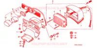 FEU ARRIERE pour Honda REBEL 250 2 TONE de 1999