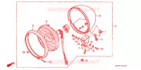 PHARE (1) pour Honda REBEL 250 2 TONE de 1999