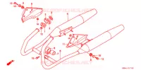 SILENCIEUX D'ECHAPPEMENT pour Honda REBEL 250 2 TONE de 1999