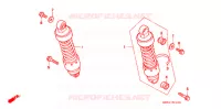 AMORTISSEUR ARRIERE pour Honda REBEL 250 2 TONE de 2000