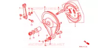 FLASQUE   MACHOIRES DE FREIN ARRIERE pour Honda REBEL 250 2 TONE de 2000