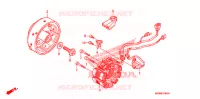 ALTERNATEUR pour Honda REBEL 250 de 2003