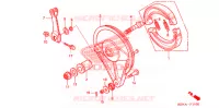 FLASQUE   MACHOIRES DE FREIN ARRIERE pour Honda REBEL 250 de 2003