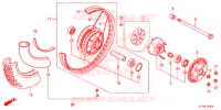 ROUE ARRIERE pour Honda REBEL 250 de 2014
