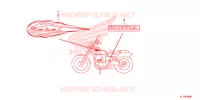 AUTOCOLLANTS pour Honda REBEL 250 de 2015
