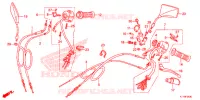 LEVIER DE GUIDON   CABLE   COMMODO pour Honda REBEL 250 de 2015