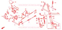 PEDALE pour Honda CN 250 HELIX de 1993