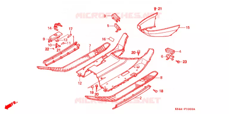 MARCHE PIEDS Honda SCOOTER 250 HELIX 1995  CN250S