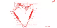 ARBRE A CAMES   SOUPAPE pour Honda CN 250 HELIX de 1998