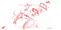 COUVERCLE DE COFFRE pour Honda CN 250 HELIX de 1998