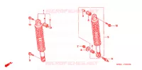 AMORTISSEUR ARRIERE pour Honda CN 250 HELIX de 2000
