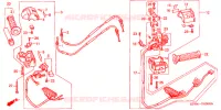 COMMODO   LEVIER   CABLE pour Honda CN 250 HELIX de 2000