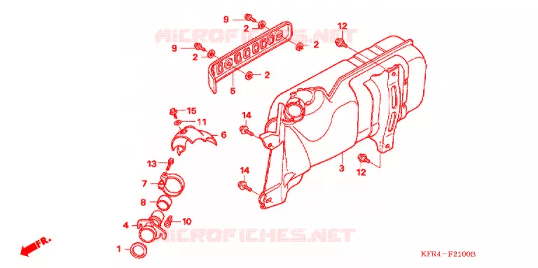 SILENCIEUX D'ECHAPPEMENT Honda SCOOTER 250 HELIX 2000  CN250Y