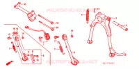 BEQUILLE pour Honda CB 125 TWIN de 1990