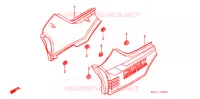COUVERCLES LATERAUX pour Honda CB 125 TWIN de 1990
