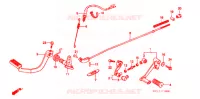 PEDALE pour Honda CB 125 TWIN de 1990