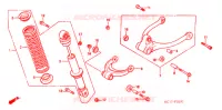 AMORTISSEUR ARRIERE pour Honda CB 125 TWIN de 1990
