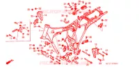 CADRE pour Honda CB 125 TWIN de 1990