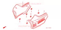 COUVERCLES LATERAUX pour Honda CB 125 TWIN de 1990