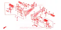 REPOSE PIED pour Honda CB 125 TWIN de 1990