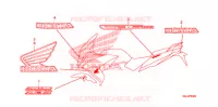 AUTOCOLLANTS pour Honda CBF 1000 F ABS de 2011