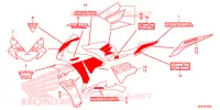AUTOCOLLANTS (2) pour Honda CBR 1000 RR ABS REPSOL de 2013