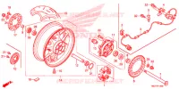 ROUE ARRIERE pour Honda CBR 1000 RR ABS REPSOL de 2013