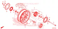 ROUE ARRIERE pour Honda CBR 500 R de 2017