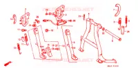 BEQUILLE pour Honda CBR 600 F de 1987