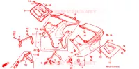 CARENAGES INFERIEUR pour Honda CBR 600 F de 1987