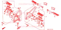 REPOSE PIED pour Honda CBR 600 F de 1987