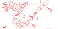 SILENCIEUX D'ECHAPPEMENT pour Honda CBR 600 F de 1987