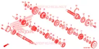 BOITE DE VITESSES pour Honda CBR 600 RR ABS RED de 2015