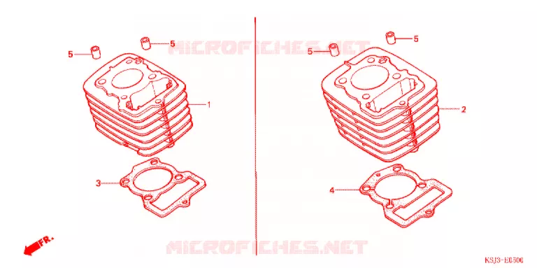 CYLINDRE Honda MOTO 100 CRF 2006  CRF100F6