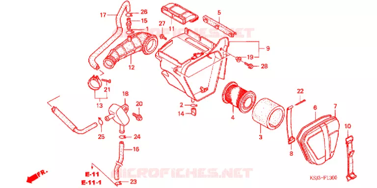 FILTRE A AIR Honda MOTO 100 CRF 2006  CRF100F6